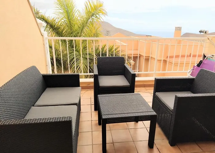 Lägenhet Oceanblue Modern King Size 1 Bedroom With Seaview And Terrace Chayofa